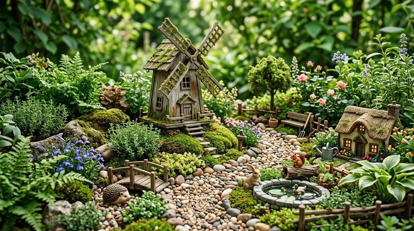 Water-Inspired Fairy Garden Feature